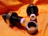 Jewelled valves and collar showing air flowed valve spring retainer